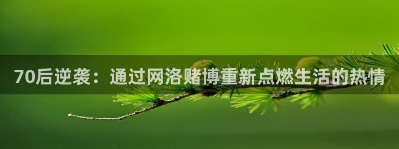 永盈welcome代理：70后逆袭：通过网洛赌博重新点燃生活的热情