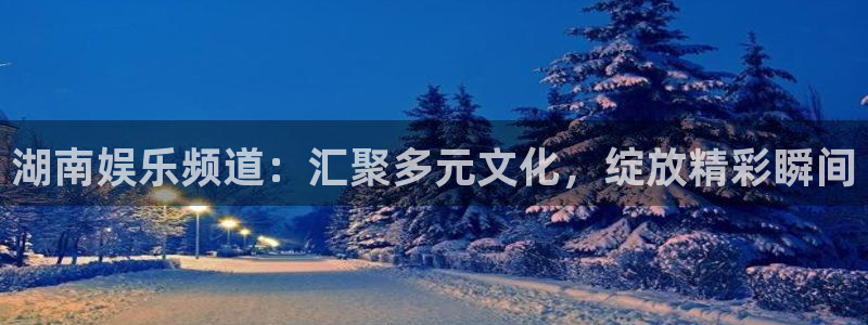 永盈welcome2登录入口：湖南娱乐频道：汇聚多元文化，绽放精彩瞬间