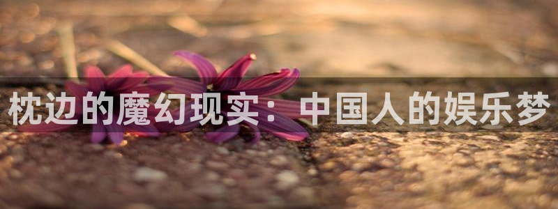 永盈welcome凯捷注册：枕边的魔幻现实：中国人的娱乐梦